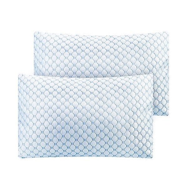 Cooling Memory Foam Pillow Ventilated Soft Bed Pillow w/ Cooling Gel Infused Memory Foam Reducing Cooling Fiber Breathable Machine Washa