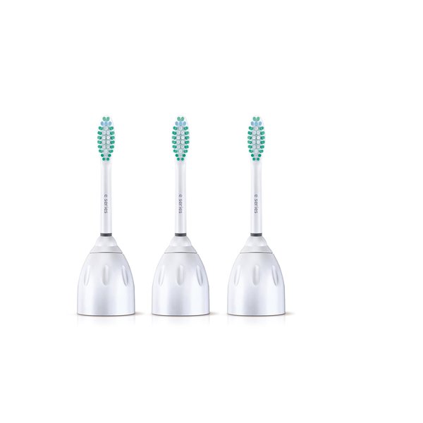 Philips Sonicare Genuine E-Series Replacement Toothbrush Heads, 3 Brush Heads, White, HX7023/64