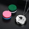 Mens Womens Hollow Yin Yang Charm Essential Aromatherapy Oil Diffuser Locket Charm Pendant with 6 Color Pads