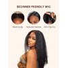 UNICE EasiContour V Part Wigs Human Hair Jerry Curly Glueless Wigs Human Hair Clip in Vpart Wig Minimal Leave Out Upgrade U Part Human Hair Wig Beginner Friendly 18 inch
