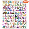100 PCS Roller Skate Skating Temporary Tattoos Themed Birthday Party Favors Decorations Supplies Decor Retro 80s 90s Disco Skateboard Tattoo Stickers Gifts For Boys Girls Class Prizes Carnival