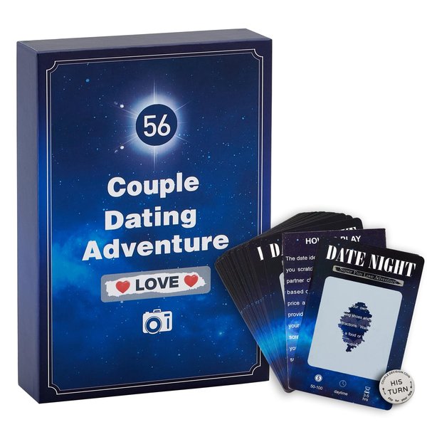 Couple Gifts for Men Women Boyfriend,White Elephant Gifts for Adults,56 Scartch Off Dating Idea,Valentines Day Gifts for Him Her,Wedding,Engagement,Anniversary,Birthday,Womens Mens Gifts for Christmas