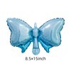40inch Starry Sky Butterfly Number 8 Balloons, Giant Big Foil Mylar Helium Numbers Balloons 8, Butterfly Themed Birthday Party Supplies, 8th Birthday Party Decorations (Number 8), Light Blue