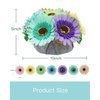 DIY Felt Flower Art Craft Kit, DIY Felt Colorful Sunflowers Bouquet Kit,Floral Gifts,Beginner Craft Kit,Arrange Pre-Cut Felt Flowers and Foliage
