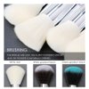 Makeup Brushes Crystal Handle Set, Tenmon 10 PCS Crystal Transparent Handle Kabuki Powder Foundation Brush Concealer Eye Shadow Eyeliner Eyebrow Brush (White)
