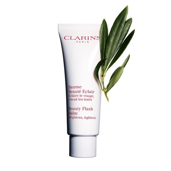 Clarins Beauty Flash Balm | 3-In-1 Hydrating 10-Minute Face Mask, Make-Up Primer, or Quick Pick Me Up Radiance Booster | Moisturizes, Brightens and Visibly Tightens | Non-Oily and Non-Comedogenic