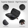 External Hard Drive Case - Shockproof EVA Carrying Case for WD My Passport Element Seagate Expansion Backup Toshiba - High Protection Portable Travel Electronic Power Bank Bag (Black)