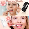 4 Pcs Portable Floss Dispenser Travel Dental Floss Case Tooth Picks Flossers Refillable Floss Pick Dispenser Floss Pick Holder Travel Floss Organizer with Dental Floss for Women Men Teeth Cleaning