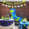 Cheereveal Pickleball Happy Birthday Banner with Garland - Funny Pickle Birthday Party Decorations, Sports Theme Party Supplies Decor