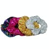 PNEIFON 4Pack Hair Scrunchies, Sequin Scrunchies Elastic Stretch Sparkly Glitter Fashion Scrunchie Hair Tie Ponytail Holders Bun Cover for Girls and Women (style1)