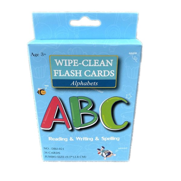 ABC Letter Flash Cards for Toddlers with 5 Dry Erase Pens, Preschool Learning Toys Alphabet Memory Game, 36PCS Double-side Flashcards,Letter Enlightenment, Early Education Flashcards for Kids Ages 1-5