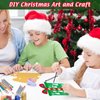 Civaner Christmas Craft Kit for Kids Christmas Tree Ornaments Hanging Art and Craft DIY Project Gingerbread House Crafts Kit Christmas Box Claus Reindeer Christmas Crafts for Kids, 6 Styles
