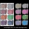 Reflective Glitter Powder Set, 8 Colors Sparkle Diamond Nail Glitter Dust, Silver Pink Purple Green Loose Glitter for Nails, Shiny Sugar Nail Powder Dipping Pigment, Nail Supplies