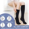 Beister Closed Toe Knee High Calf Compression socks for Women & Men, Firm 20-30 mmHg Graduated Support for Varicose Veins, Edema, Flight, Pregnancy, Black, Medium