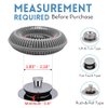TUB RING Drain Strainer, Gray Silicone Protector, Universal Fit for Pop-Up Drain Stoppers