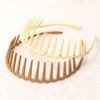 Cuizhiyu 6PK Plastic Headbands with Teeth for Women Teeth Comb Headbands Wave Shape Headband Non-Slip Hair Hoops Hair Accessories
