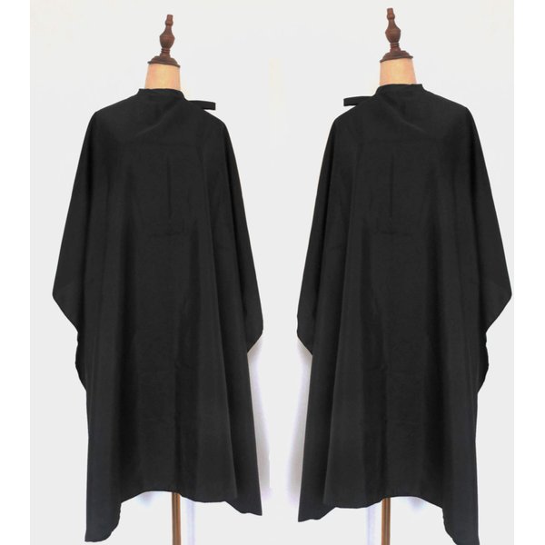 ST-BEST-P Haircut Cape Black Hair Cutting Salon Barber Capes Waterproof hairdressing for Clients Men Adults (2PCS-Barber Capes)