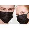 Premium Disposable Face Mask Black Safety Breathable Anti-Dust Mask Mascara Facial for Personal Care Protection (1 Pack Of Black 50 Pcs)