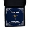 Game On Novelties Reusable Wife, My Wife is an Awesome Operator., Wife Cross Dancing Necklace from Husband