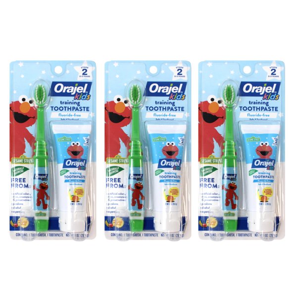Orajel Baby Tooth/Gum Cleanser, Apple Banana, 1 Set, 3 Pack