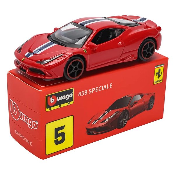 Bburago 1:64 Scale Ferrari Series Model Collection Race Diecast Metal Model Car (458 Speciale)