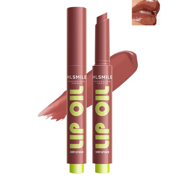 Jelly Lipstick Lip Stain,Tinted Lip Balm Caramel Click Lip Gloss Pen, Lightweight Melting Solid Lip Gloss, Waterproof Long Lasting Moisturizing Lip Tint, Vivid Color Glossy Lip Glaze Lip Makeup-04#