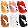 TOBATOBA Knotted Bow Headbands for Women Red Bow Headbands Fashion Knot Headband, Bunny Ears Headband, Wide Headbands Diademas Para Mujer De Moda Solid Cute Hair Band Hair Accessories for Women Girls