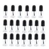 37YIMU 20 Pieces Empty Nail Polish Bottles with Brush Cap, Clear Glass Bottle Container (2ml)
