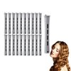 20Pcs Hair Rollers Hair Perm Rods Set 5 Sizes Hair Rollers Plastic Cold Rods Perming Rods Curlers Hairdressing Styling Tool for Women Hair DIY Hairdressing Tools (White)
