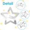 Qianyu 20 PCS 1.22" Star Hair Clips for Girls Non Slip Star Hair Barrettes Y2K Silver Metal Hair Accessories Kawaii Snap Kids Women Decoration Face Wash Clip Decoration