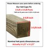 JSP Manufacturing Plastic New Fence Post Black Caps 4X4 (3 5/8") Pressure Treated Wood Made in USA MULITPACK Wholesale Bulk (2)