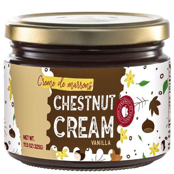 Gourmanity Vanilla Chestnut Spread 11.5oz (325g) Chestnut Cream, Creme De Marrons From France, Chestnut Purée, Chestnut Paste, Vanilla Spread (1 pack)