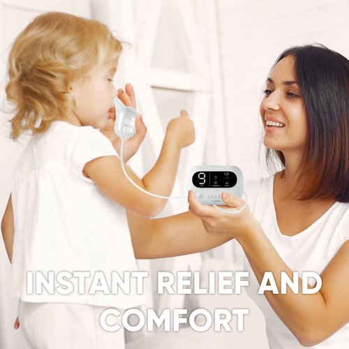 LittleTora Pro Baby Nasal Aspirator - Hospital Grade with Built-in Music & Night Light - Rechargeable Nose Booger Sucker for Infants Babies Kids Toddlers - Snot Removal