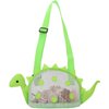 KMDJG Beach Toy Mesh Beach Bag, Kids Shell Collecting Bag, Dinosaur Beach Toy Bag Totes for Holding Shells Beach Toys, Swimming Accessories for Boys Girls Picking Up Shells and Toys (Green)