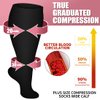 Laite Hebe Plus Size Compression Socks for Women and Men-3 pairs Wide Calf Knee High Support for Circulation