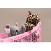 Handy Laundry Jumbo Toy Hammock, Pink, Organize Stuffed Animals & Children's Toys, Great Decor While Neatly Organizing Kid's Toys and Stuffed Animals, Expands to 5.5 feet, (2-Pack)