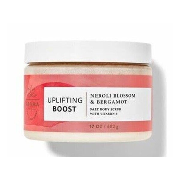 Care 24 Hours Moisture Body Butter salt body scrub Shea & Coco Butter you choose (17 oz, UPLIFTING BOOST Neroli Blossom & Bergamot Salt Body Scrub)
