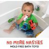 SplashEZ Mold Free Bath Toys for Babies & Toddlers, No Hole Bath Toys, Non Squirting Bath Toys No Mold for Tub, Beach, Pool, Safe, Fun Infant Baby Bath Toys No Holes 0 1 3 6 12 18 Months, 6