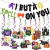 Hocus Pocus Decorations Glitter I Put A Spell On You Banner With Hocus Pocus Hanging Decorations Halloween Witch Party Decorations Hocus Pocus Party Supplies