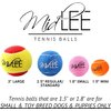 Midlee Orange/Black Dog Halloween Tennis Balls- Set of 6