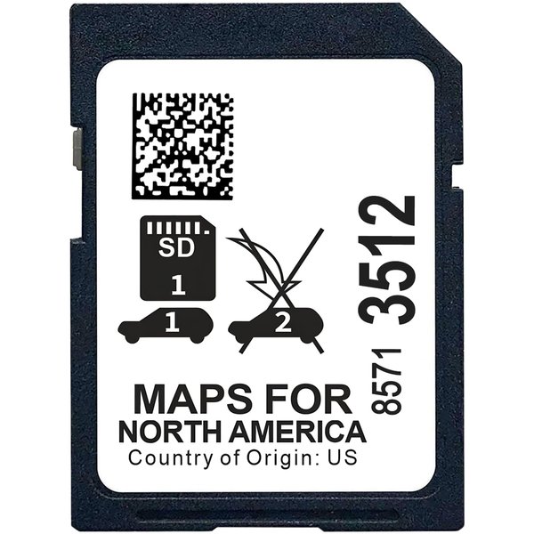 85713512 Navigation SD Card | Compatible with Silverado(2019-2022), Equinox(2019-2024), Sierra(2019-2022), Escalade(2021-2024), Enclave(2020-2024), and More | USA/CAN/MEX