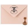 Custom Address Stamp, Self-Inking Round Monogram Address Stamp, Personalized Address Stamp