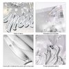 HOWAF New Years Decorations 2025 Happy New Year Decorations, Silver New Years Backdrop 2025 Happy New Year Banner Foil Fringe Curtains Tnsel Backdrop 2025 Balloons for NYE Decorations 2025