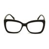 Women Big Lens Butterfly Reading Glasses - Fun Cateye Clear Lens Readers - Vintage Fashion (Black, 1.25)