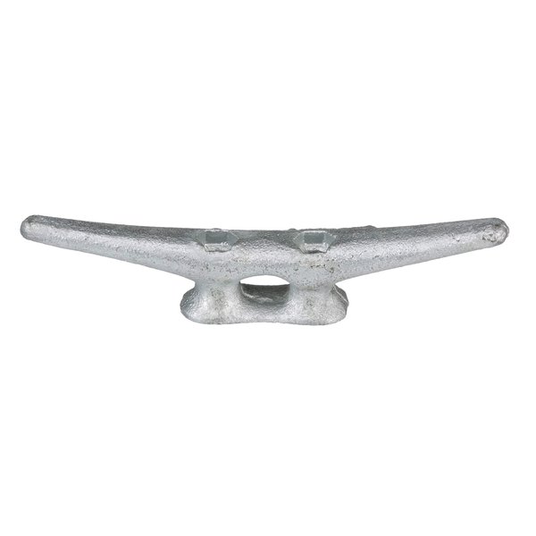 Seachoice Open Base Dock Cleat, Galvanized Gray Iron, 6 in.