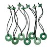 Nutty Natte Gemstone Knotted Elastic Hair Tie for Dreadlock and thick hair Ponytail Holders Loc Hair Accessories dread tie for Women Men (Green Aventurine)