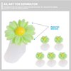 24Pcs Silicone Toe Separators Cute Daisy Flower Shaped Toe Spacers Gel Rubber Toe Stretcher Pedicures for Nail Salon Tools Nail Art Accessories