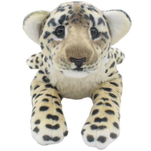 TAGLN The Jungle Animals Stuffed Plush Toys Tiger Leopard Panther Lioness Pillows (Brown Leopard, 19 Inch)
