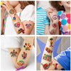 Tie Dye Party Favor 192PCS Tie Dye Temporary Tattoos Stickers 16 Sheet Body Art Fake Tattoos for Tie Dye Birthday Party Decorations supplies for Kids Boys Girls Carnival Rewards
