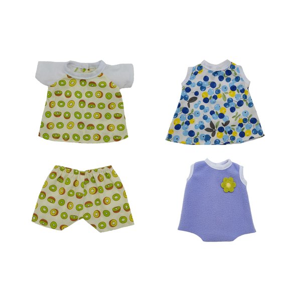 Xunwa Baby Dolls Clothes Outfits for 12 Inch Alive Dolls Boy, 12 Inch Baby Boy Doll Clothes for Reborn Baby Boy Dolls (Pattern-4)